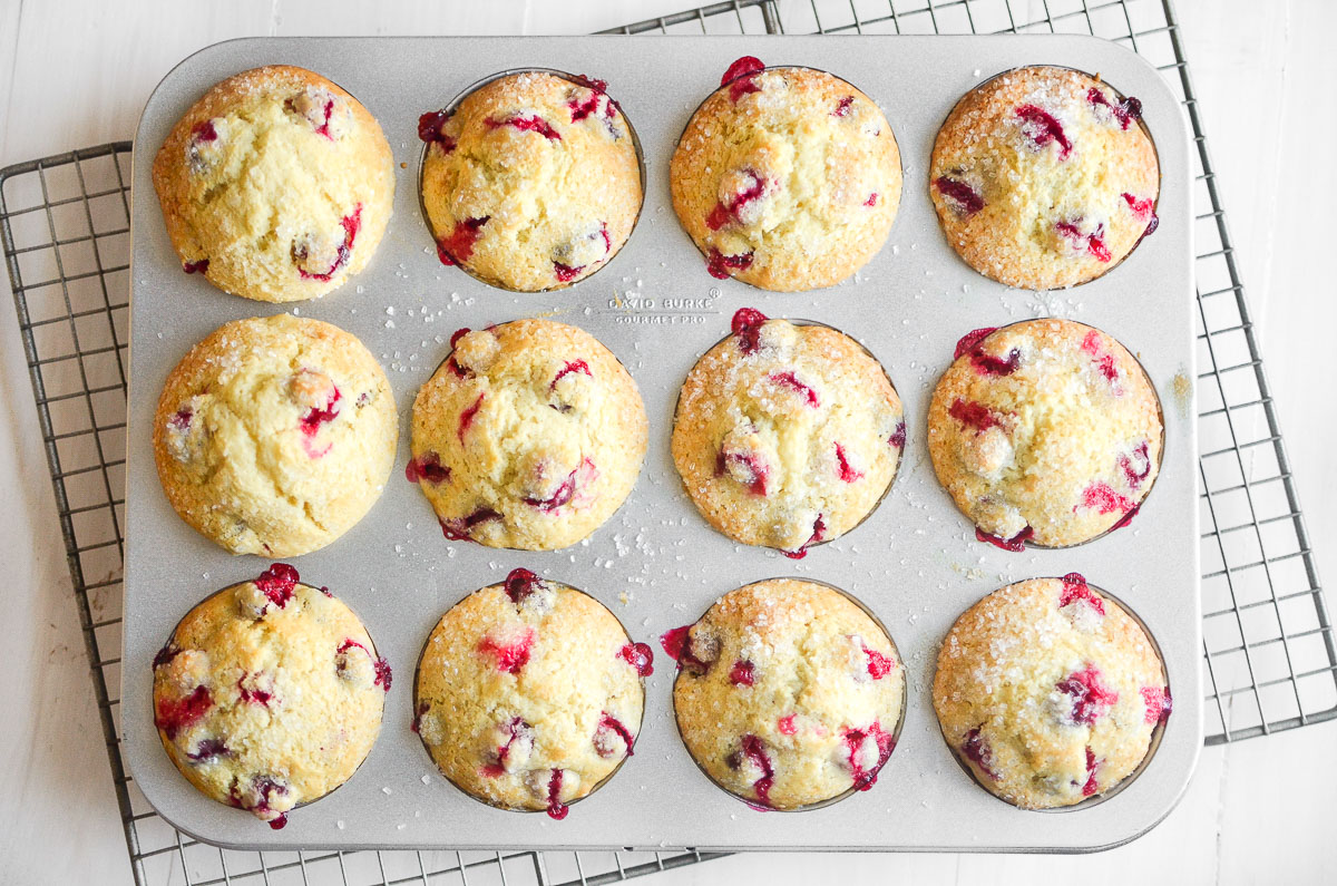 Fresh Cranberry Muffins: Tangy, Sweet, & Zesty Orange Tips